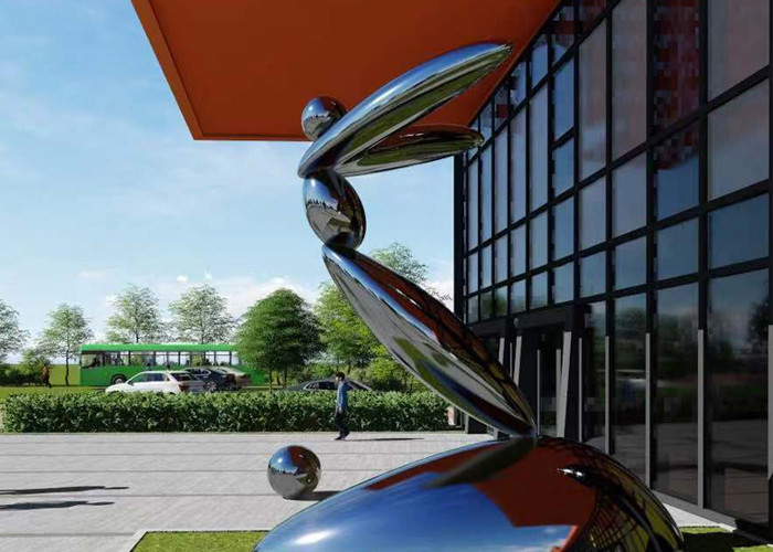 Height 56cm Unique 316 Stainless Steel Art Sculptures