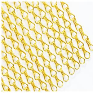 China Wall Background Multi Color Metal Mesh Curtain Decorative Screen Aluminum Chain Mesh factory