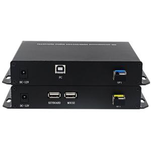 China VGA KVM Fiber Extender Converter with duplex rs232 and bidirectional audio factory