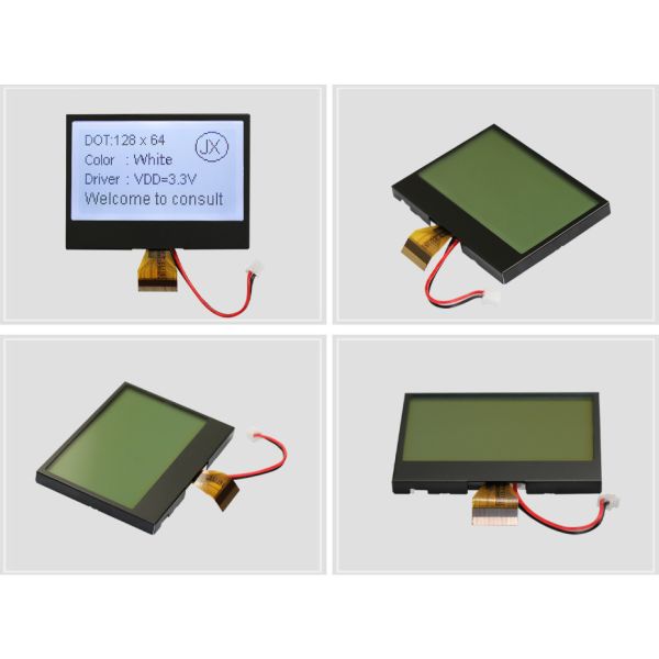 128×64 Monochrome Graphic Dot Matrix LCD Module , FSTN LCD Display For Industrial