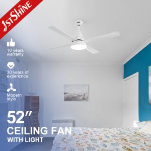 China Indoor 52 Inch/OEM Pure Copper DC Ceiling Fan with LED Light and Remote Control Sale factory