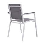 Garden Furniture Stacking Aluminum and Textilene Outdoor Dining Chair