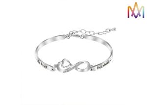 China Anti Rust SS304 Womens Engraved Bracelets factory