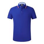 Anti Pilling Cotton Plain Polo Shirts Summer ODM Round Neck Printed