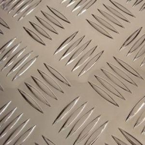 China 3 Mm Aluminium Checker Plate Aluminum Diamond Tread Plate Five Bars Pattern factory