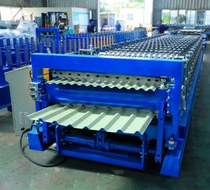 China Metal Roofing Panel Double Layer Roll Forming Machine 12-15m/Min Capacity factory