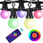 Smart Patio Light Outdoor String Light Christmas Festoon Lights Holiday Decor