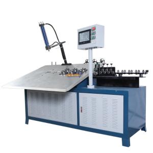 China PLC Motorised Carbon Steel Wire Bending Machine PLC Control factory