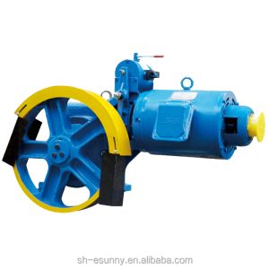 China 7.5Kg Geared Traction Machine With IC411 Cooling Method Elevator Parts on sale