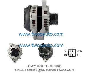 China 102211-2760 104210-3431 - DENSO Alternator 12V 100A Alternadores factory