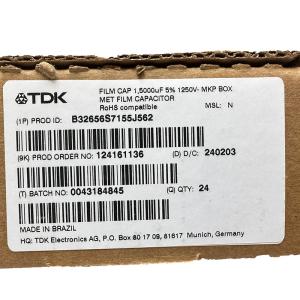 China B32656S7155J562 TDK/EPCOS high-performance film capacitor 100% original and imported factory