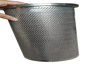China 0.5m Filter Round Hole Perforated Metal Mesh Tubes factory