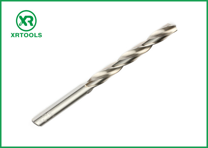 Roll Forged HSS Drill Bits Half Ground White Finished Straight Shank DIN 338