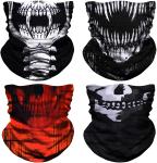 Women Outfit Print Headbands Skeleton Neck Tube Bandanas