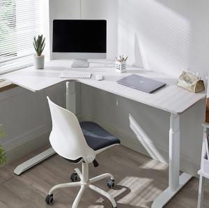 China Eco-Friendly Partical Board Desktop Laptop Standing Desk for L Shape Mini Bar Counter factory