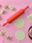 Handle Silicone Rolling Pin Non Stick For Home Kitchen Cake