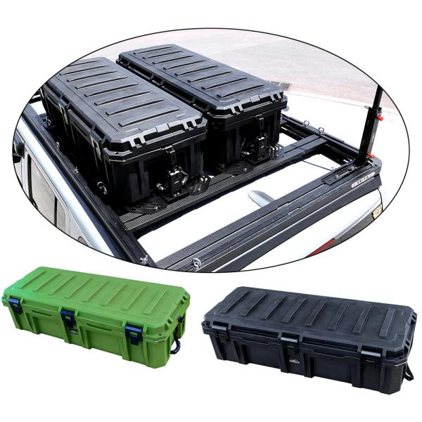 Powder Coating Finish 1230*480*350mm Heavy Duty Roof Rack Storage Box for Car