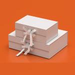 Customized Logo A4 Deep Gift Hampers Elegant Paper Packaging Boxes with Ribbon