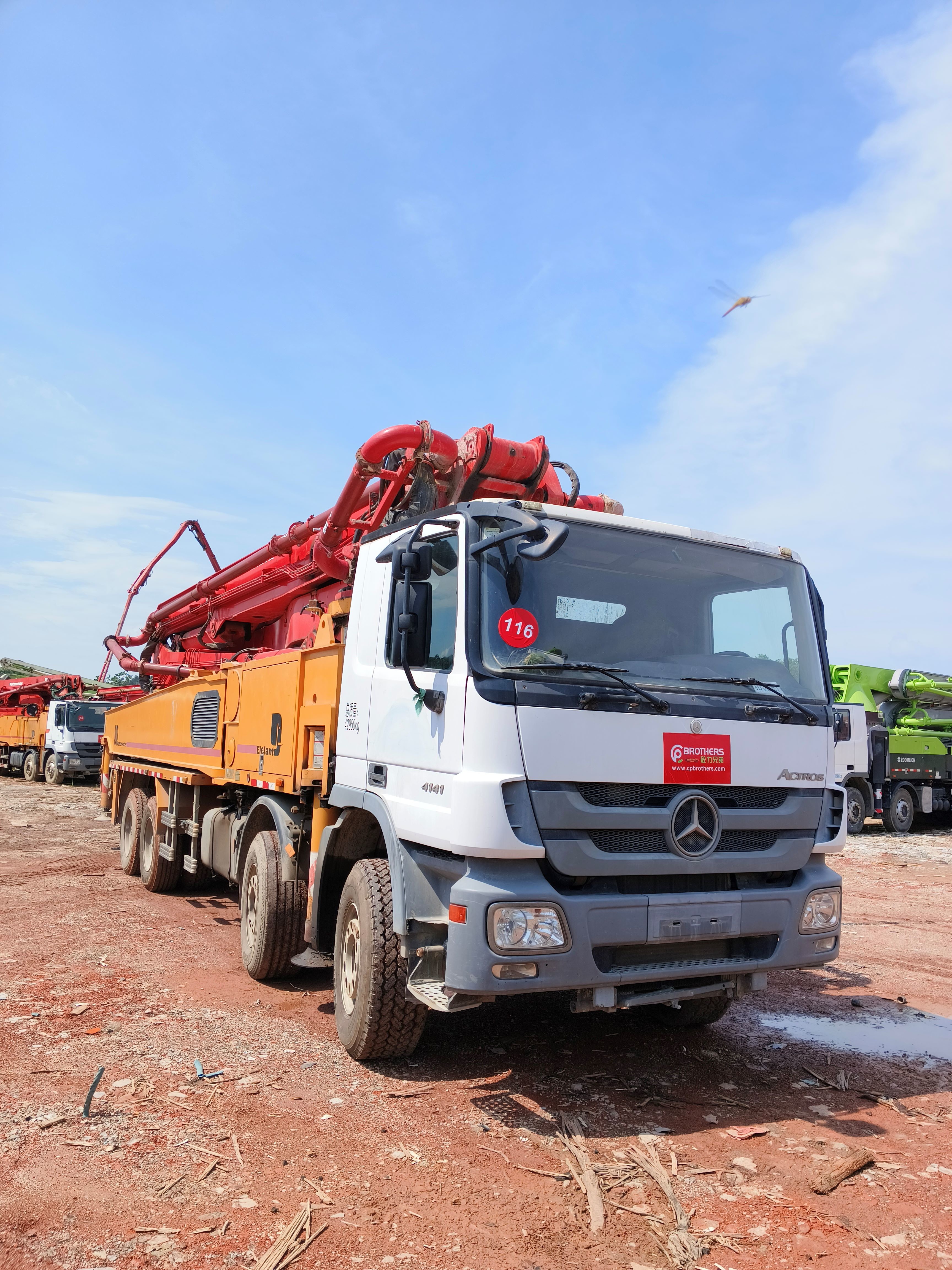 2013 Used Putzmeister Concrete Pump 53m on Mercedes-Benz Chassis