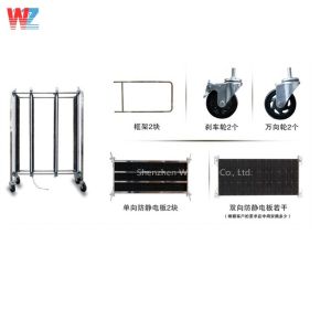 SMT ESD PCB Trolley PCB Storage Trolley