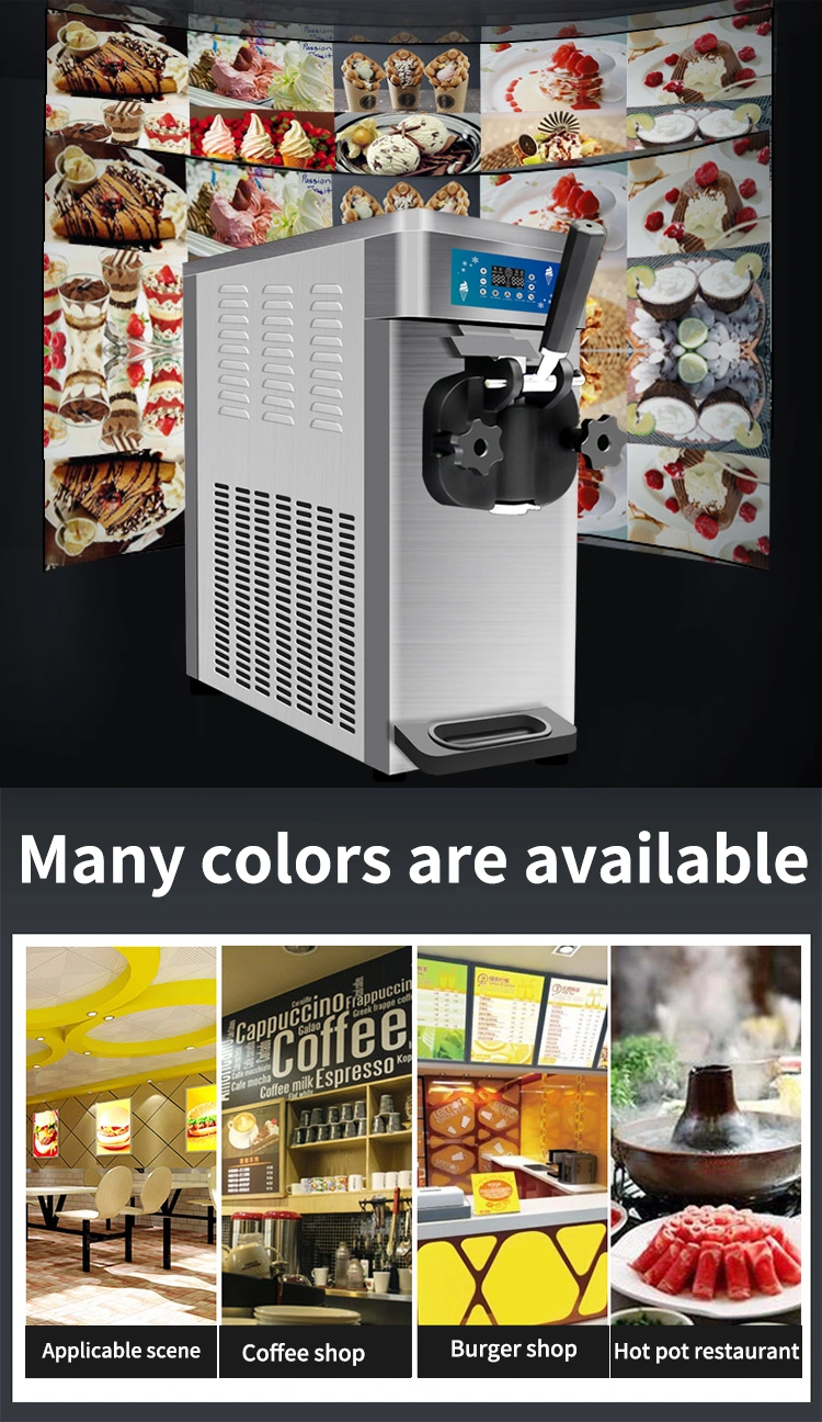 Bt-P25 Ice Cream Machine Table Top Ice Cream Freezer Gelato Push Cart