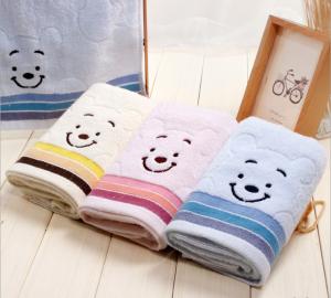 China Cheap fanny 100% cotton face custom embroidered towels in bulk factory