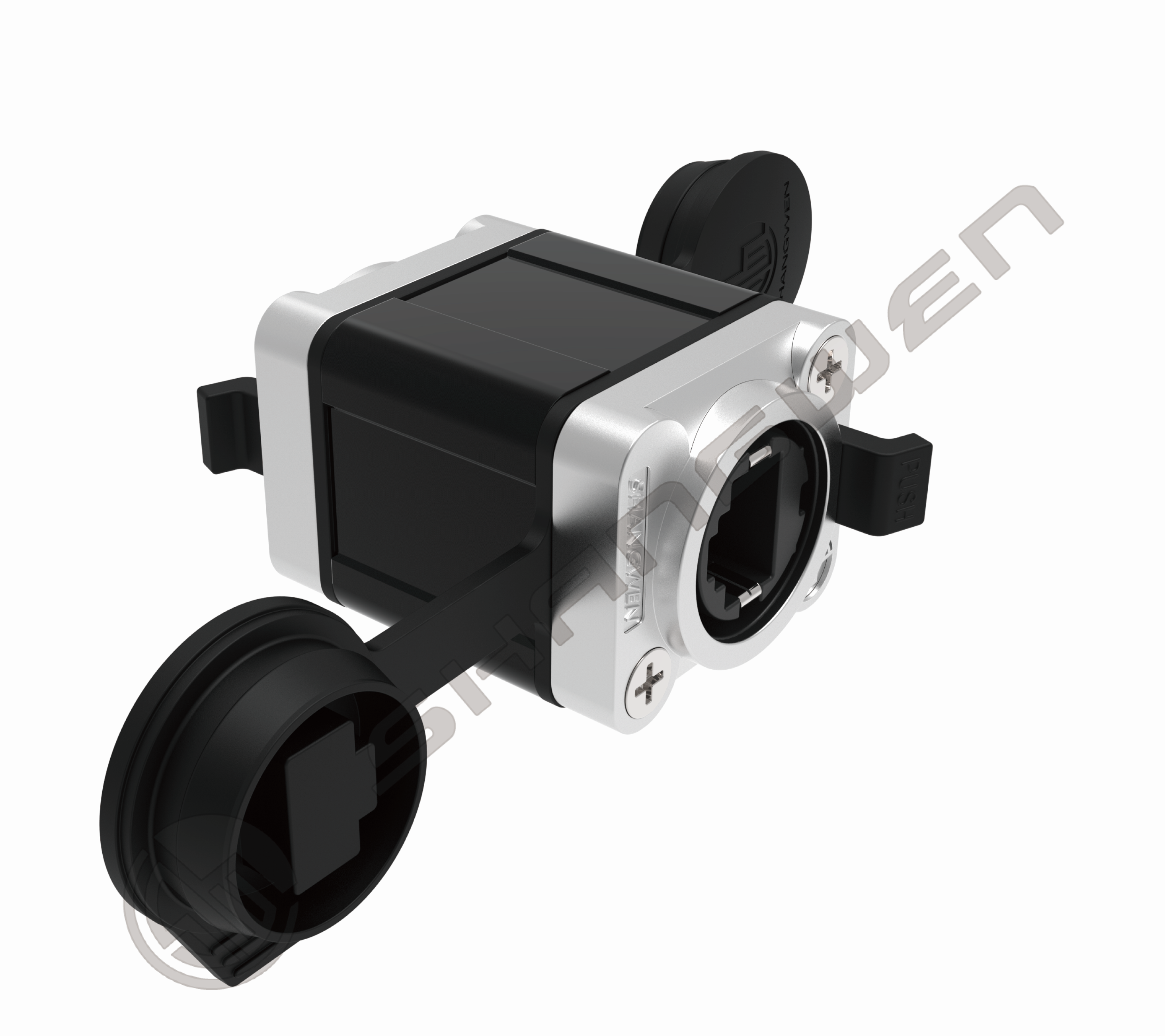Outdoor Waterproof Ethercon RJ45 Connectors Female Adapter for Cat5e Network Power Ethernet Cable Extension Connector