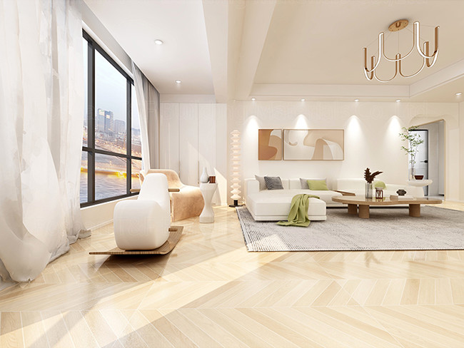 600*1200mm Wood Effect Porcelain Tiles Non Slip Glazed For Living Room