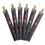 100% Biodegradable 9 Inch Disposable Chopsticks in Polished Paper Bag without