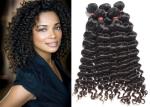 Beauty Natural Deep Wave Human Hair Extensions , Durable 8A Grade Hair