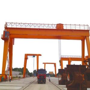 China 20 Ton 32 Ton Double Girder A Type Movable Gantry Crane For Shipyard And Port factory