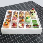 Hot selling Party Catering Wedding Square Disposable Plastic Dessert Cake