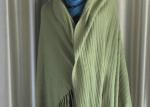 Professional Acrylic Knit Scarf / Stripe Beautiful Shawls And Wraps