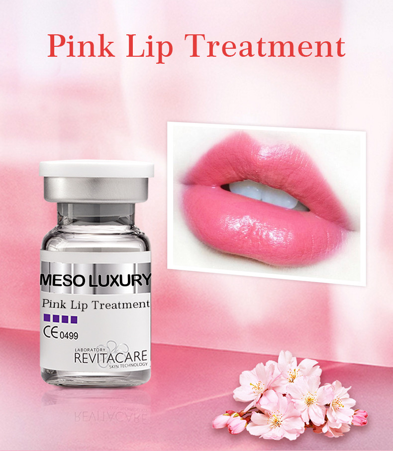 Pink Luxury Vitamin C Lip Serum Meso Organic Treatment Lip Brightening Serum