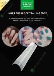 Stair Shape Half Cut False Nail French Style Artificial Nail Tips Fake Nail