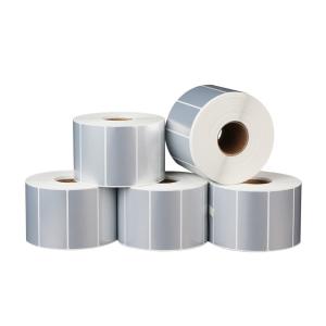 China Blank Direct Thermal PET Label Sticker Silver For Shipping Address Color Coding factory