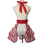 Stripes Cotton Apron Convenient Comfortable Wear Cute Pretty Plus Size Vintage