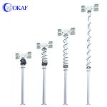 Mobile Telescopic Pneumatic Light Mast Emergency Vehicle Industrial Led Lighting