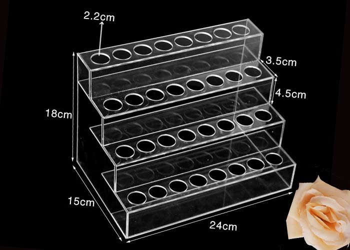 4 Floor Acrylic Display Stands Holder Plexiglass Lip Gloss Display Environment - Friendly