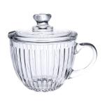 Eco Friendly Personalized Glass Cup 400ml Glass Breakfast Cup Lead Free