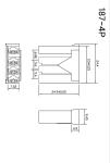 Nylon 66 Plastic Housing Butt Connector 187 4P JST Replacement