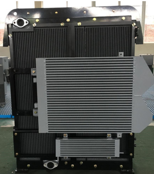 8mm Copper Fin type Industrial Air Heat Exchanger Compressor Core
