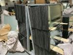1/2" thick Clear Insulated with 1 1/4" Beveled Tempered glass for doors,double
