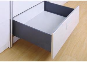 China Full Extension Kitchen Tandem Box Drawer Slide Cold Rolled Steel 270-550mm factory