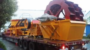 China Wheel Sand Washing Machine Reliable Structure , Bucket Wheel Sand Washer factory