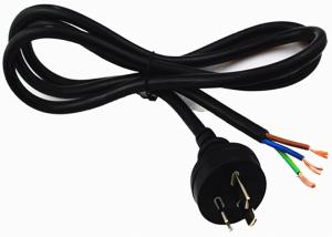 China Highly safety Australian 3 pin power cord without connector power cable OEM free sample factory