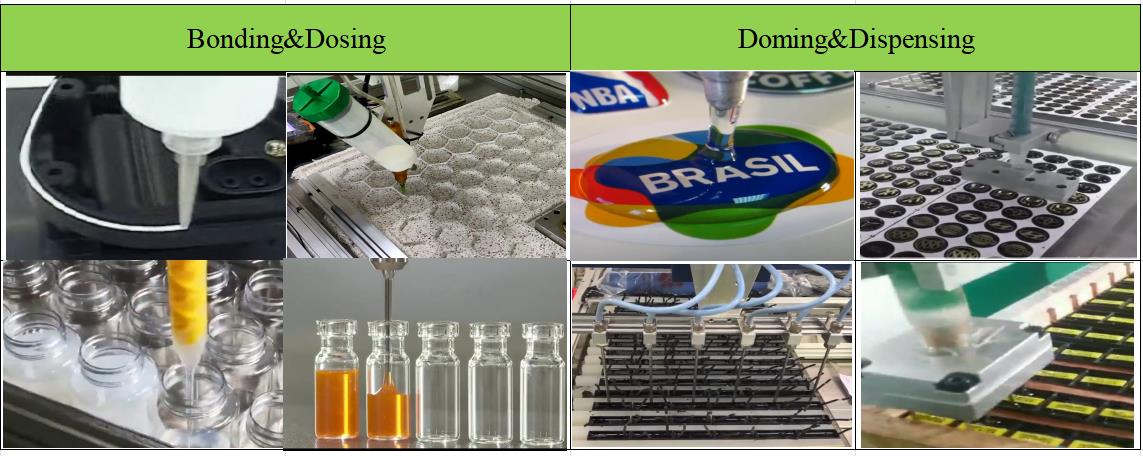 High Precision AB Part Epoxy Urethane RTV Silicone Glue Production Line Gluing Machine