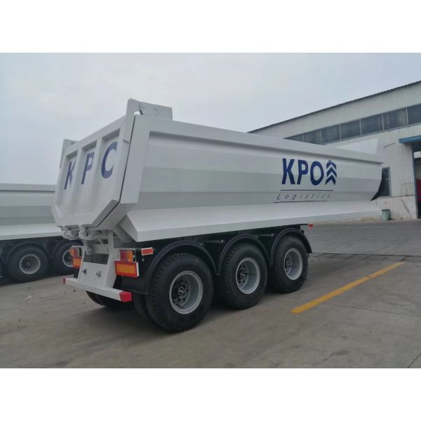 China Light Dead Weight Rear Dump Trailers 3 Axle 60 Ton factory