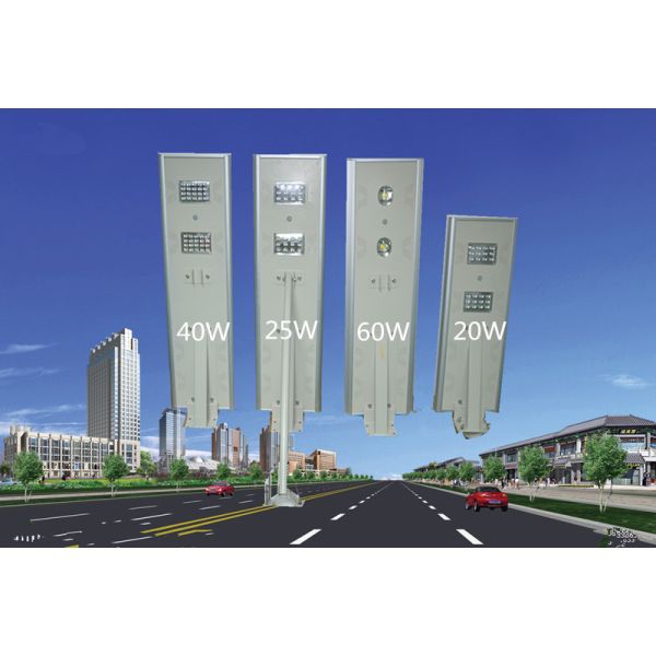 All in one integrated led solar street light from factory directly with low price