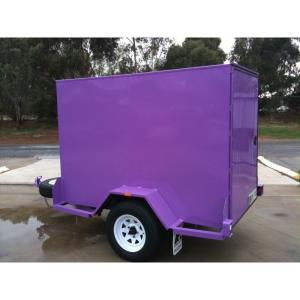 China Custom 6 X 4 Enclosed Trailer , Small Enclosed Cargo Trailers Single Axle factory